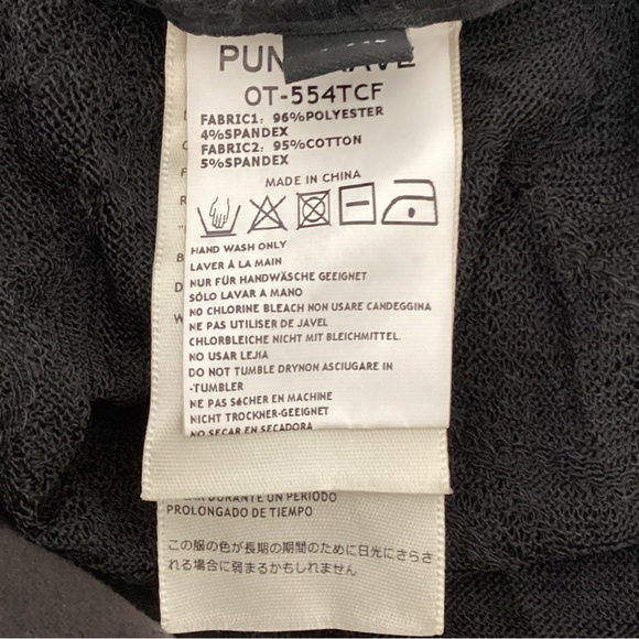 EUC Punk Rave Long Sleeve Sheer High Neck Cutout Blouse - Picture 8 of 9